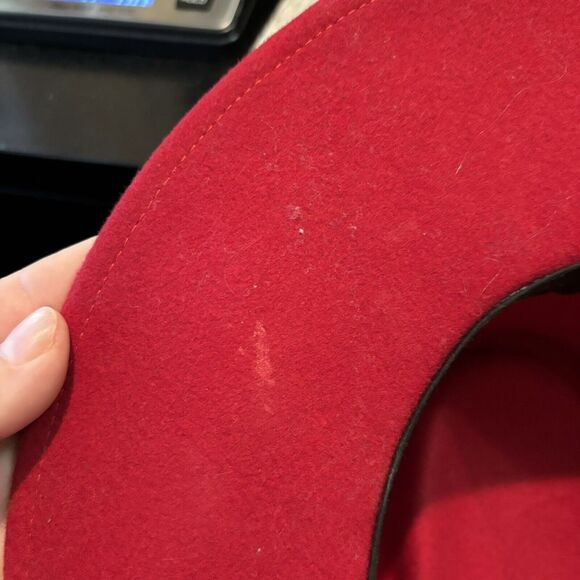 Vintage Little Joe Wool Cowboy Hat Red Made in‎ USA WPL 5923 Size Medium - Picture 8 of 8